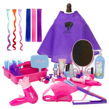 Sophia's 18 Zoll Puppen Friseursalon Set mit 36 Teilen, Werkzeugen, Haargummis, Bürste, Spiegel, Fön, Umhang