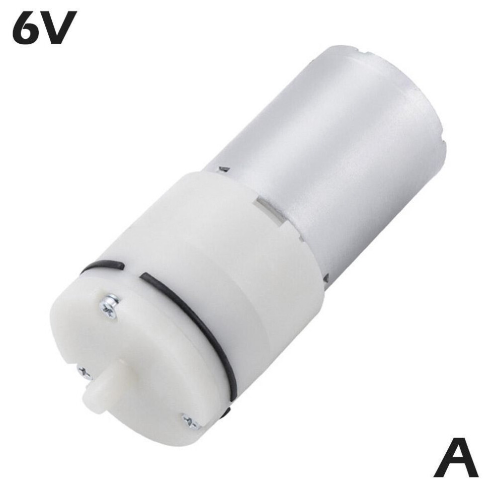 (6V-One-size) 370 Mini Air Pump Dc 3.7v/6v/12v Electric Micro Vacuum Booster Motor V9m5