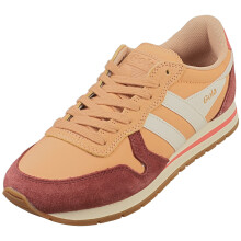 (6) Gola Daytona Chute Womens Fashion Trainers in Salmon Red