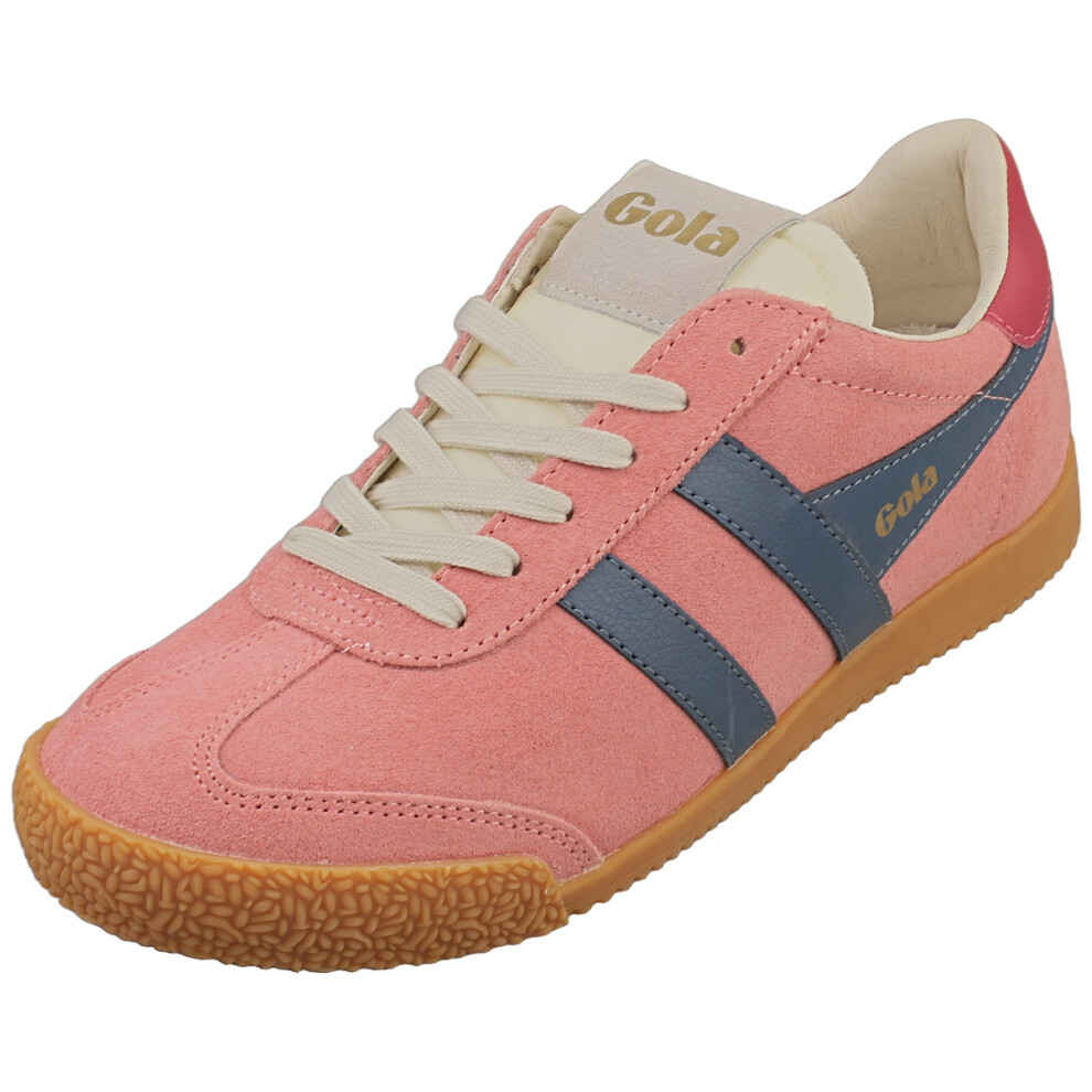 (8) Gola Elan Womens Classic Trainers in Pink Navy