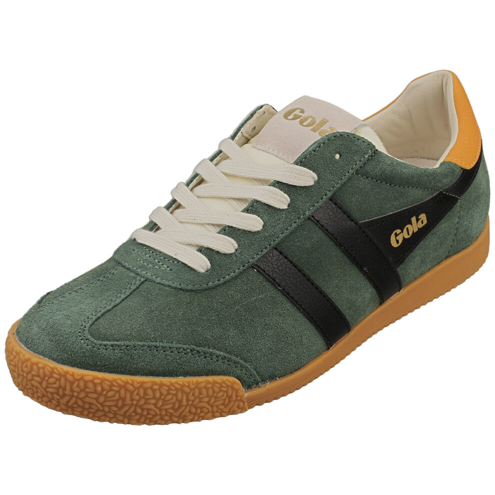 (8) Gola Elan Mens Fashion Trainers in Green Black