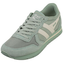 (4) Gola Daytona 88 Womens Classic Trainers in Green Off White