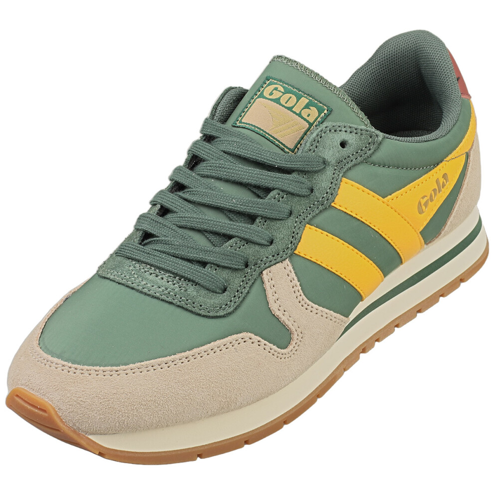 (10) Gola Daytona Chute Mens Classic Trainers in Green Yellow