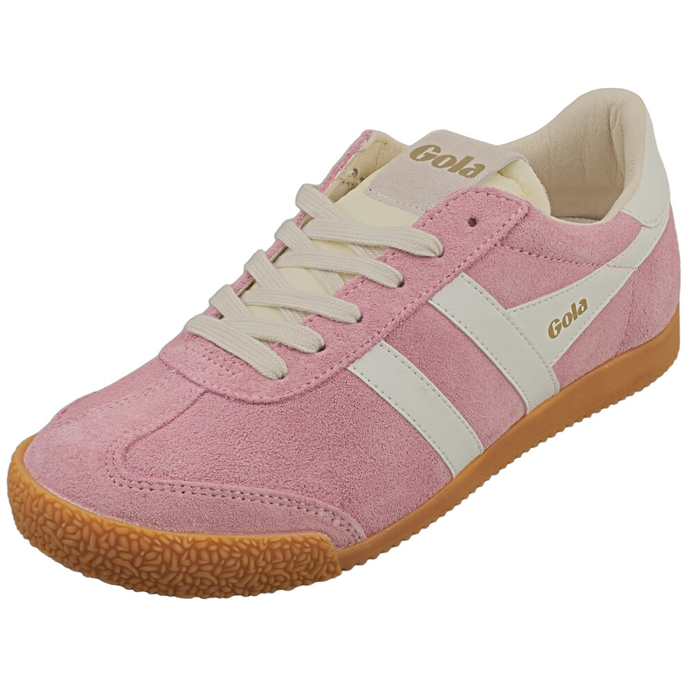 (3) Gola Elan Womens Classic Trainers in Candy White