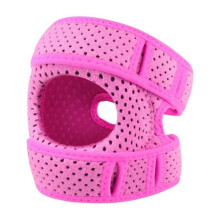 (rose red) Patella Knee Brace Shock-Absorbing Adjustable Knee Compression Straps Breathable Knee Support Pad for