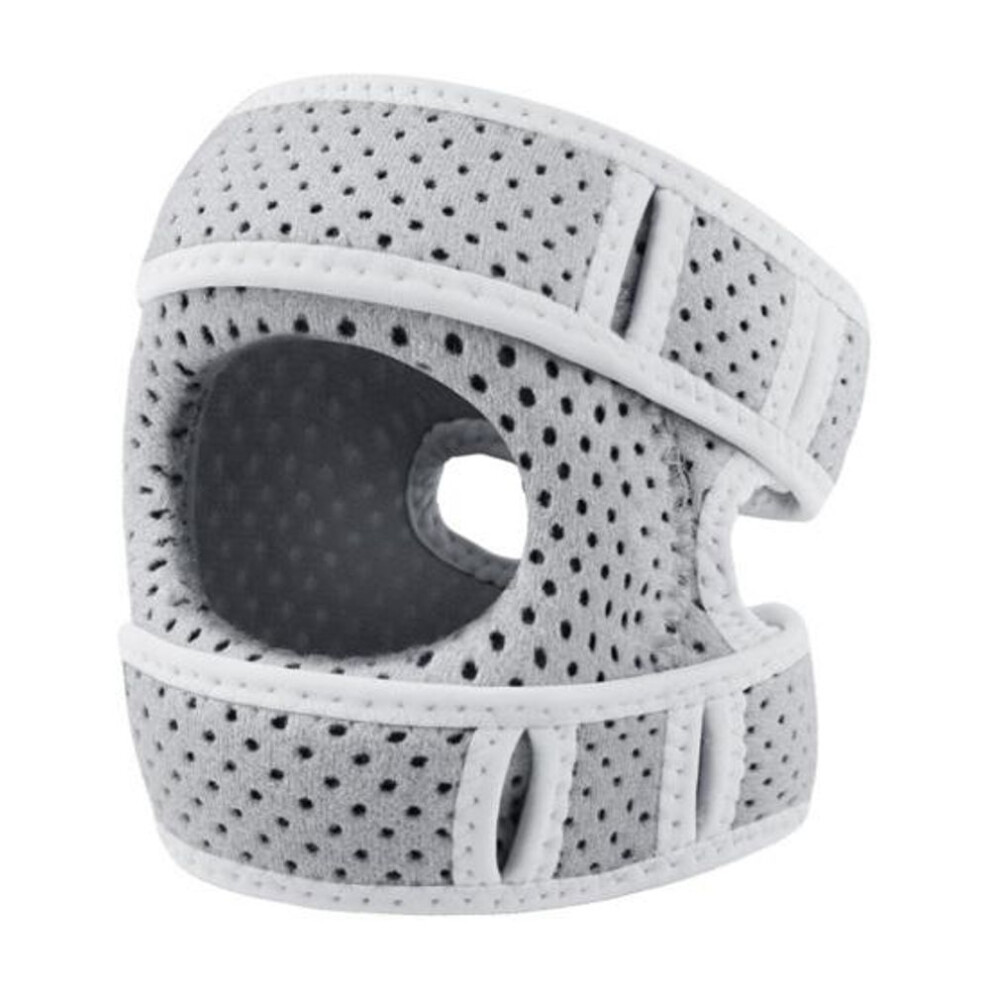 Grey (Grey) Patella Knee Brace Shock-Absorbing Adjustable Knee Compression Straps Breathable Knee Support Pad For