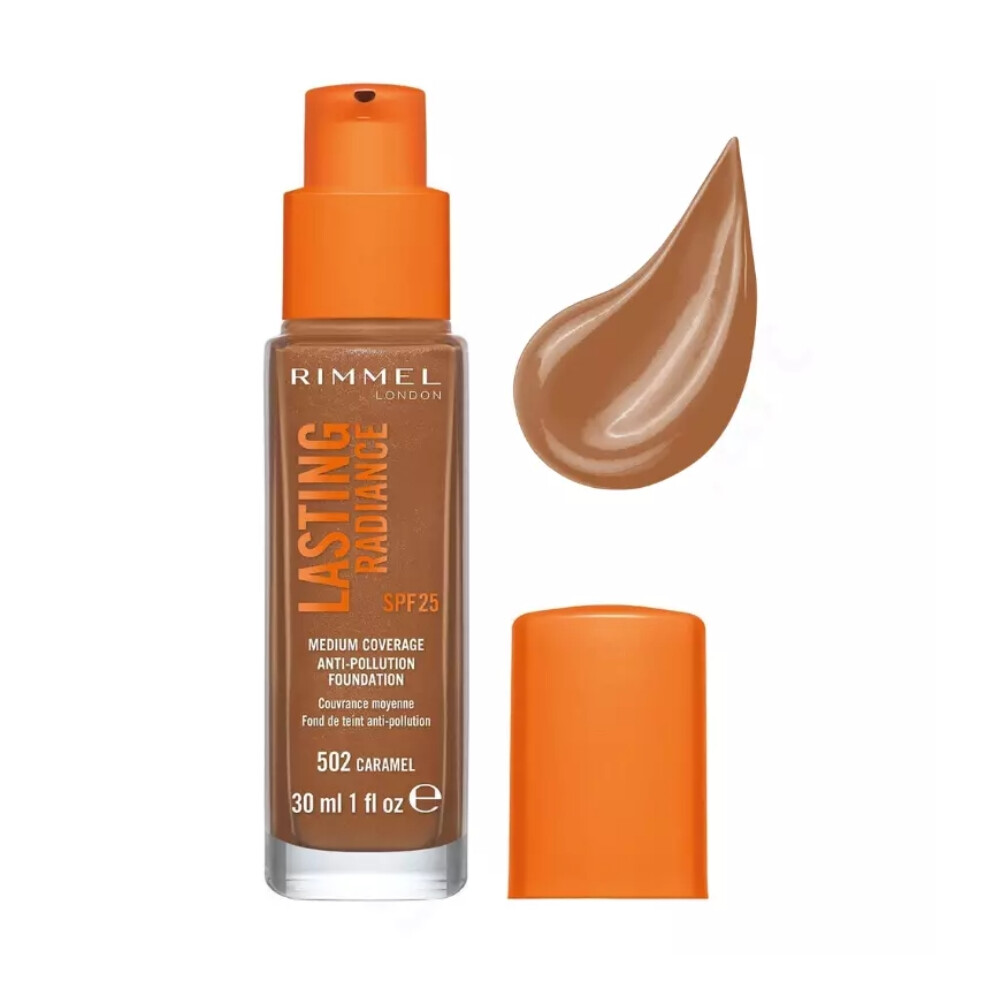 RIMMEL Foundation Lasting Radiance Medium Coverage 30ml SPF25 Caramel