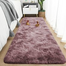 (80 X 150 cm (2ft 6'' x 5ft), Tye Dye Pink Lilac) Large Living Room Rugs Non Slip Shaggy Rug Bedroom Carpets Hallway Runner Bath Door Mats