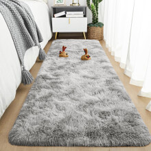 (80 X 150 cm (2ft 6'' x 5ft), Tye Dye Grey) Large Living Room Rugs Non Slip Shaggy Rug Bedroom Carpets Hallway Runner Bath Door Mats