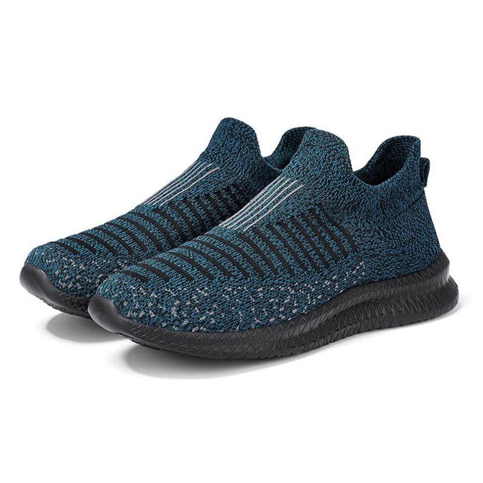 (blue, 45) TUINANLE New Shoes Men Loafers Light Walking Breathable Summer Comfortable Casual Sock Shoes Men Sneakers