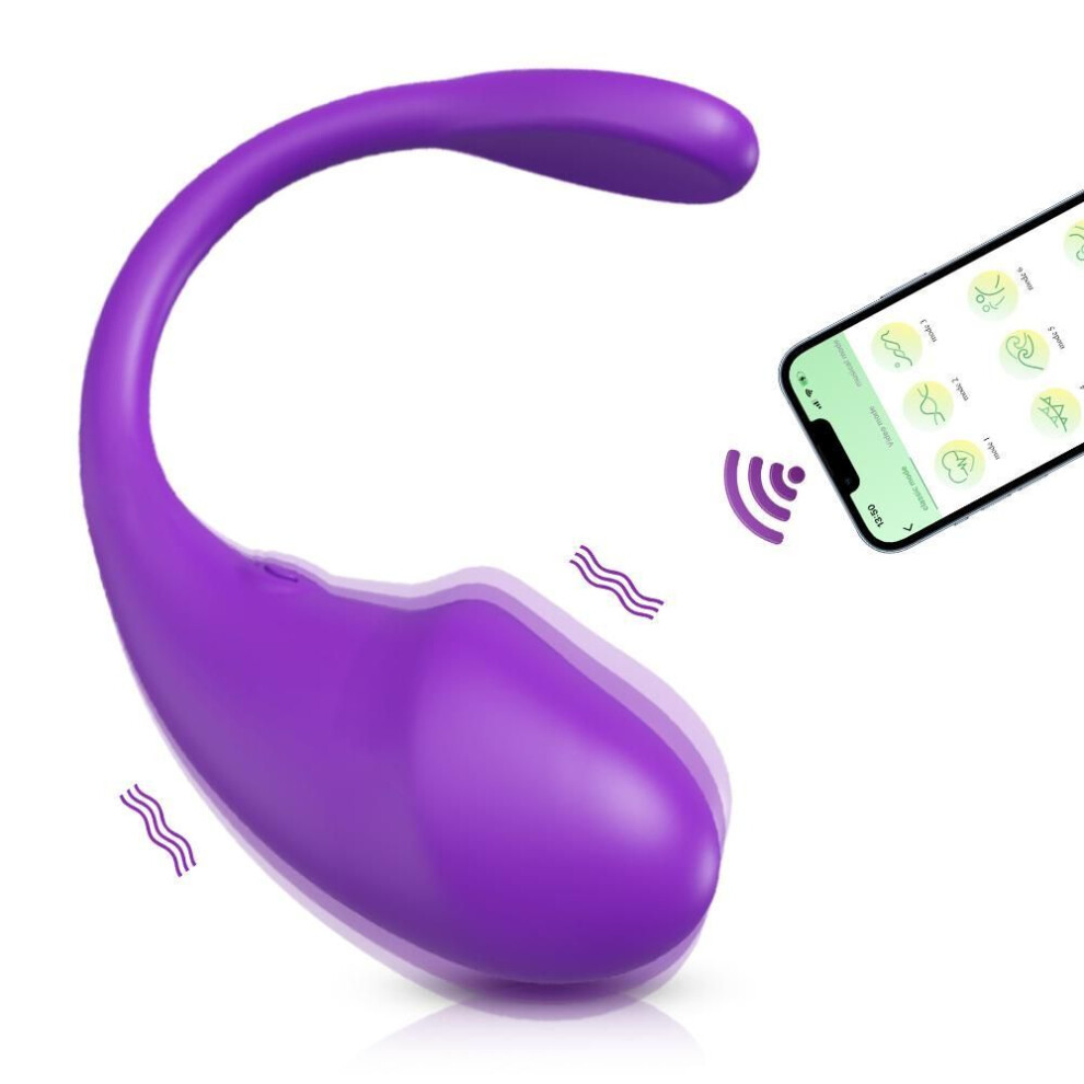 (purple, no box) Wireless App Remote Control Vibrator For Women G Spot Dildo Bluetooth Wear Vibrating Panties Clitoris Sex Toys For Adults 18