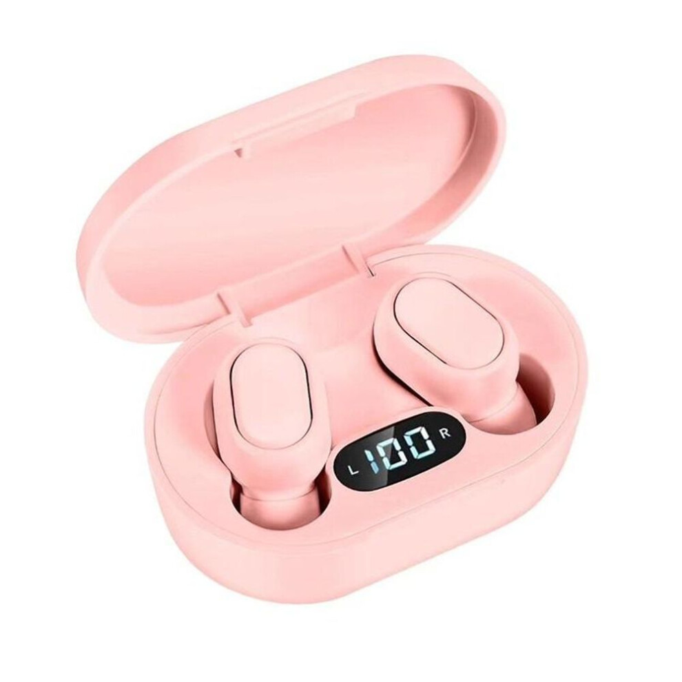 (pink) Tws E7s Bluetooth Earphones Wireless Earbuds For Xiaomi Redmi Noise Cancelling Headsets With Microphone Handsfree Headphones