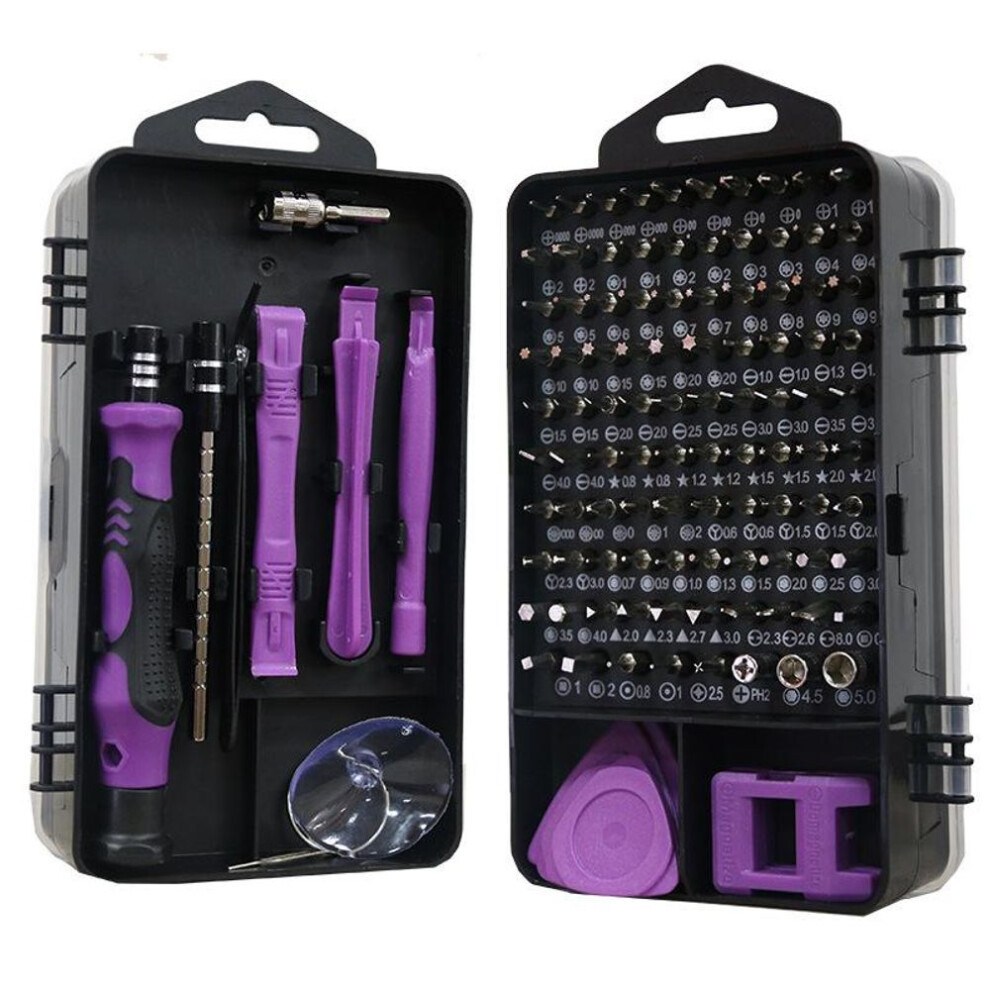 (purple, 115 In 1) 115 In 1 Multifunctional Precision Magnetic Screwdriver Set Computer Pc Mobile Phone Equipment Repair Screwdrive Kit Hand Tools