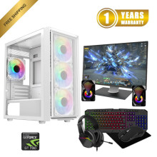 Gaming PC Bundle i7 16GB RAM 1TB + 256GB SSD GT1030 4GB / 22" Monitor + Speakers