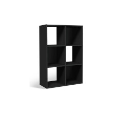 Home Squares 6 Cube Storage Unit - Black