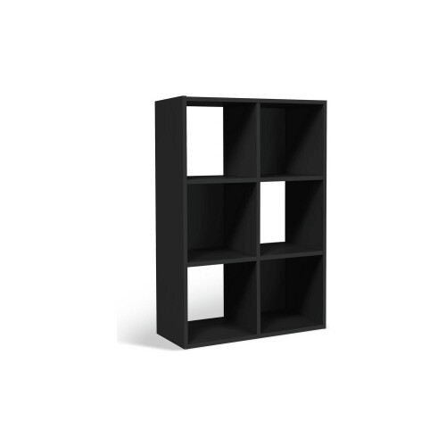 Home Squares 6 Cube Storage Unit - Black