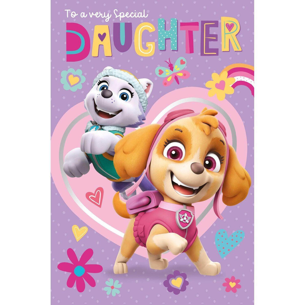 Paw Patrol Daughter Birthday Card