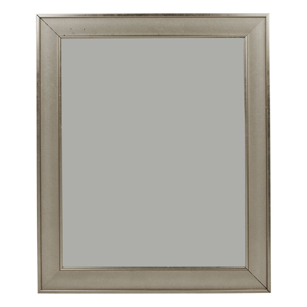 (Silver) Wall Mounted Large Wooden Framed Mirror Living Room Bedroom