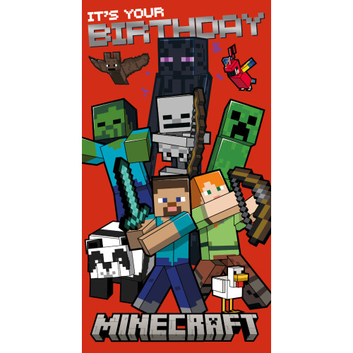 Minecraft Minecraft Birthday Card
