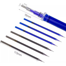 (Black, 2 pcs) Refill for Friction Pens Refill Fine Point