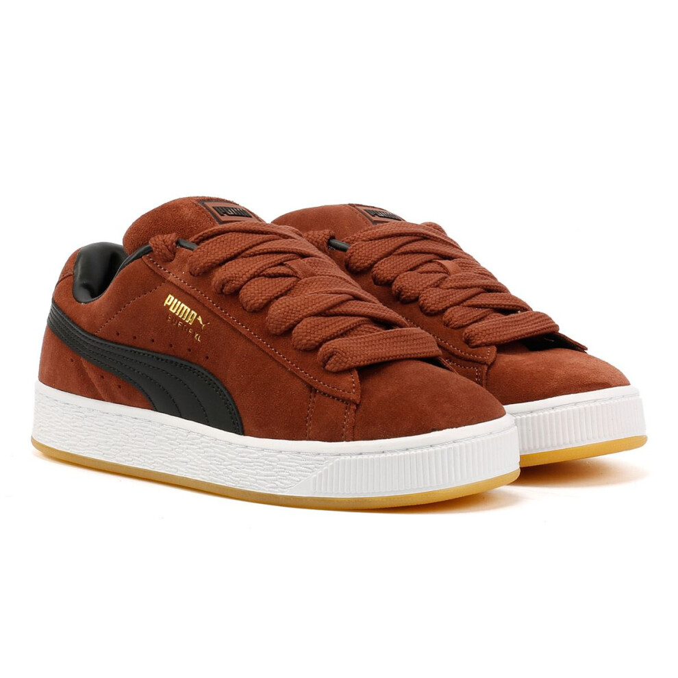 (Brown, 4 (Adults')) Puma Suede XL Suede Chocolate Trainers