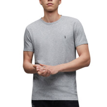 (Grey, L) ALL SAINTS Mens T Shirts Tonic Crew Neck Short Sleeve Rumskull Plain Casual Tops