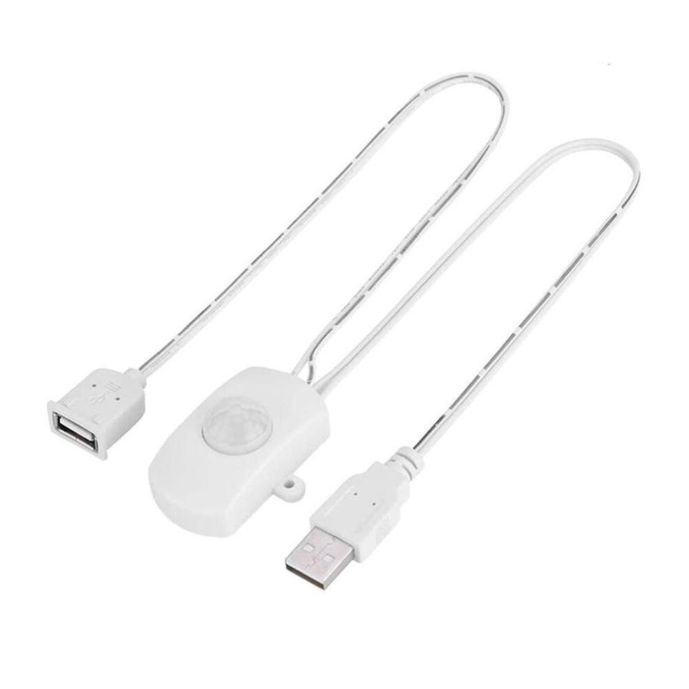 (white) Usb Pir Motion Sensor Switch 5a Dc 5-24v Body Infrared Sensing Detector Switch