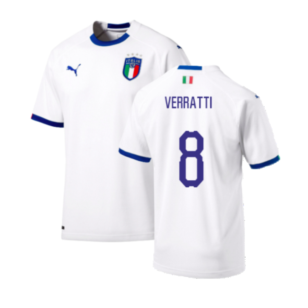 (XL) 2018-2019 Italy Away Shirt (Verratti 8)