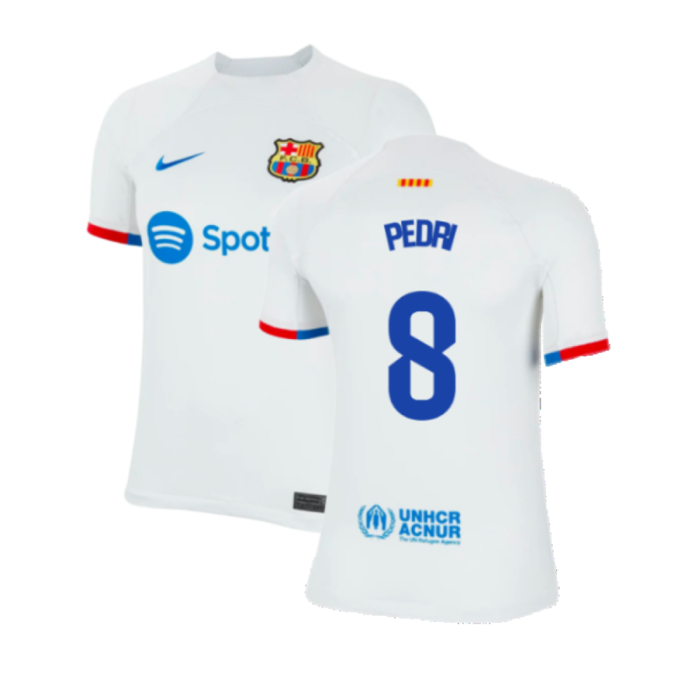 (LB) 2023-2024 Barcelona Away Shirt (Kids) (Pedri 8)