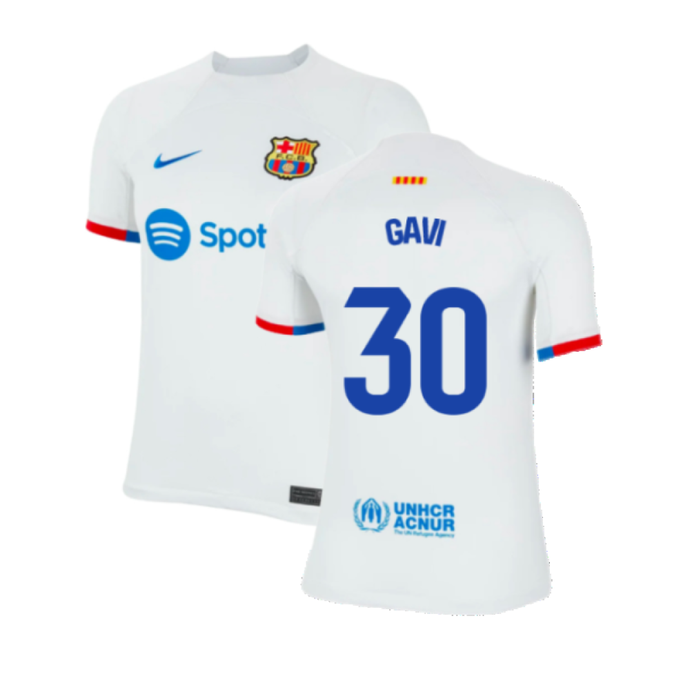 (LB) 2023-2024 Barcelona Away Shirt (Kids) (Gavi 30)