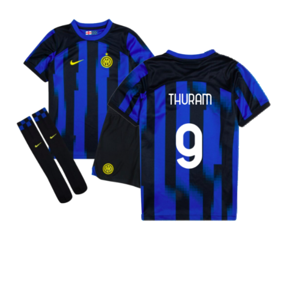 (MB) 2023-2024 Inter Milan Home Mini Kit (Thuram 9)