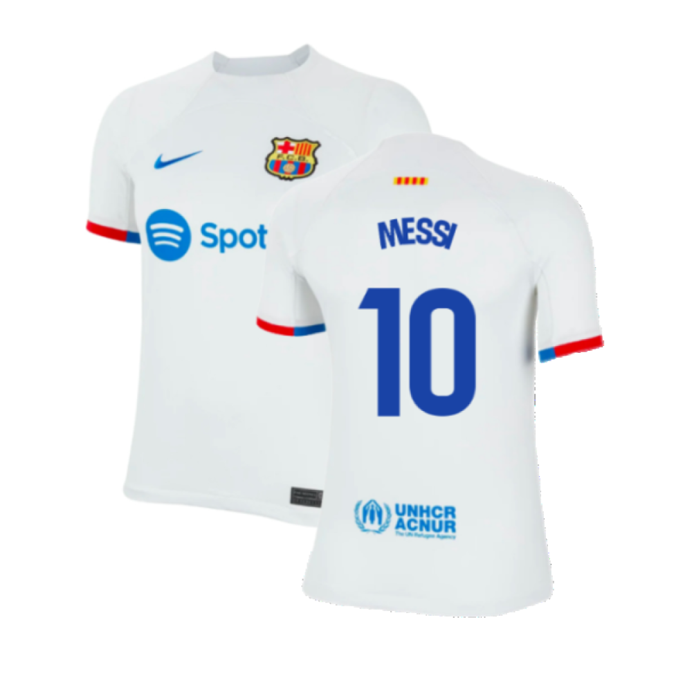 (SB) 2023-2024 Barcelona Away Shirt (Kids) (Messi 10)