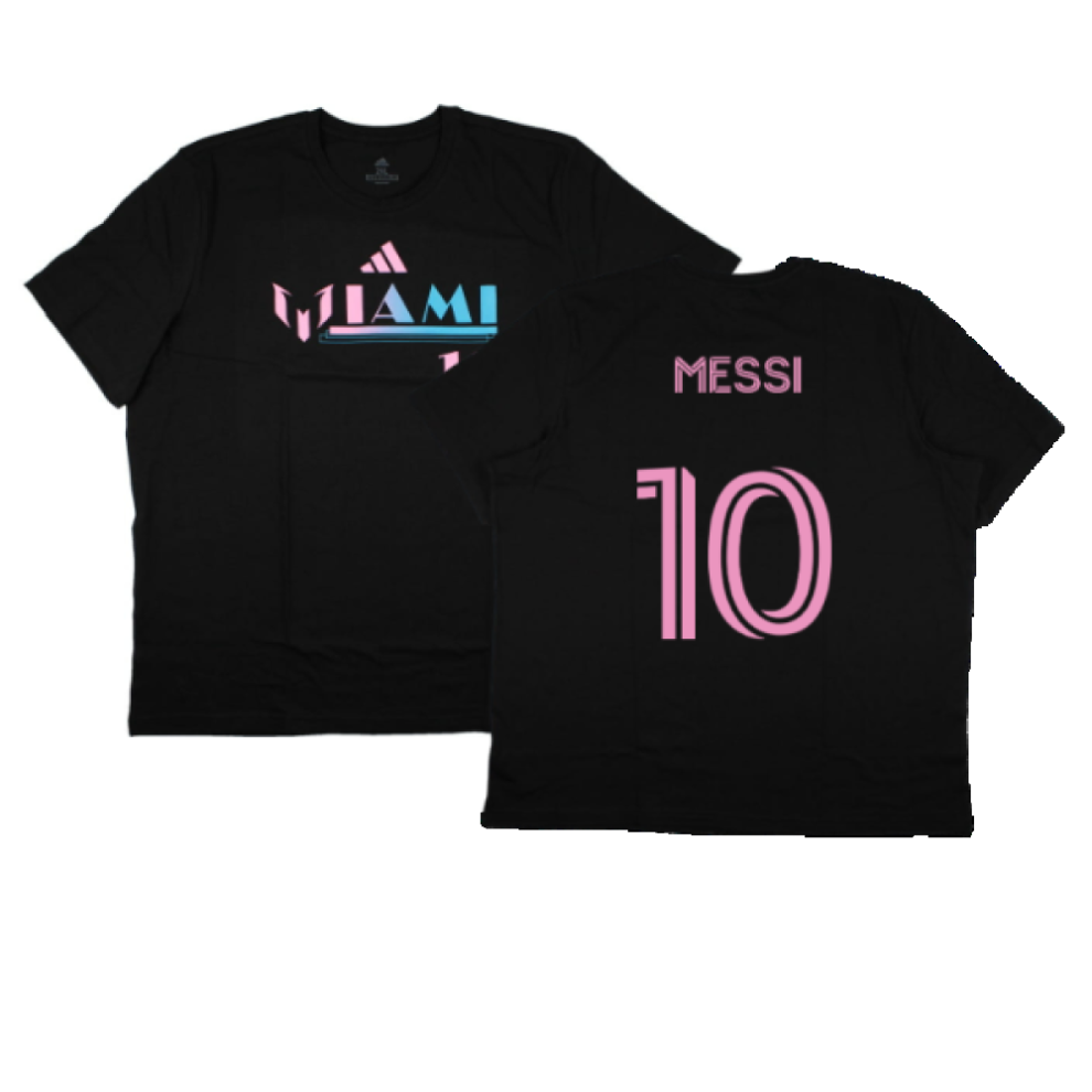 Adidas (Xl) 2023-2024 Inter Miami Messi Miami 10 T-Shirt (Messi 10)