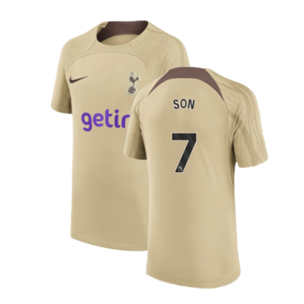 (MB) 2023-2024 Tottenham Training Shirt (Gold) - Kids (Son 7)