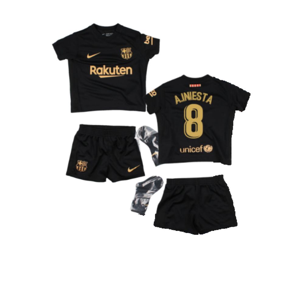 (6-9 Months) 2020-2021 Barcelona Away Baby Kit (A.INIESTA 8)