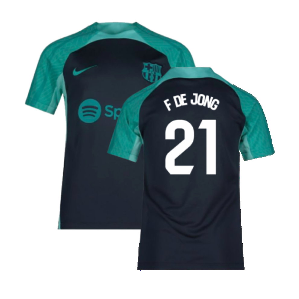 (SB) 2023-2024 Barcelona Training Shirt (Thunder) - Kids (F De Jong 21)