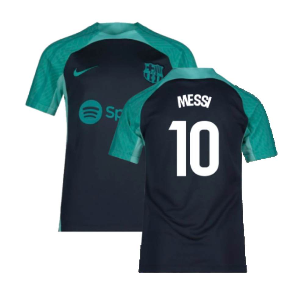 (LB) 2023-2024 Barcelona Training Shirt (Thunder) - Kids (Messi 10)