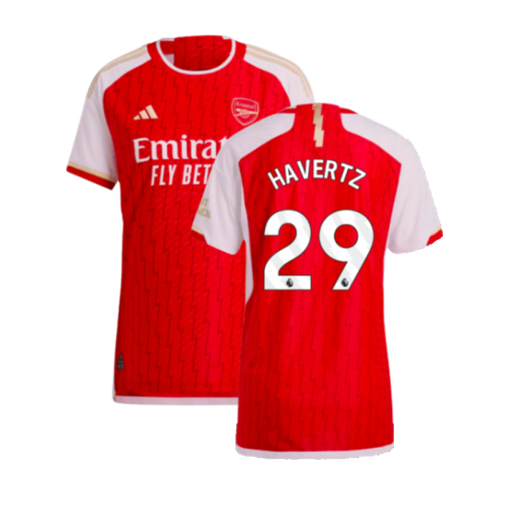 (XXL) 2023-2024 Arsenal Authentic Home Shirt (Havertz 29)