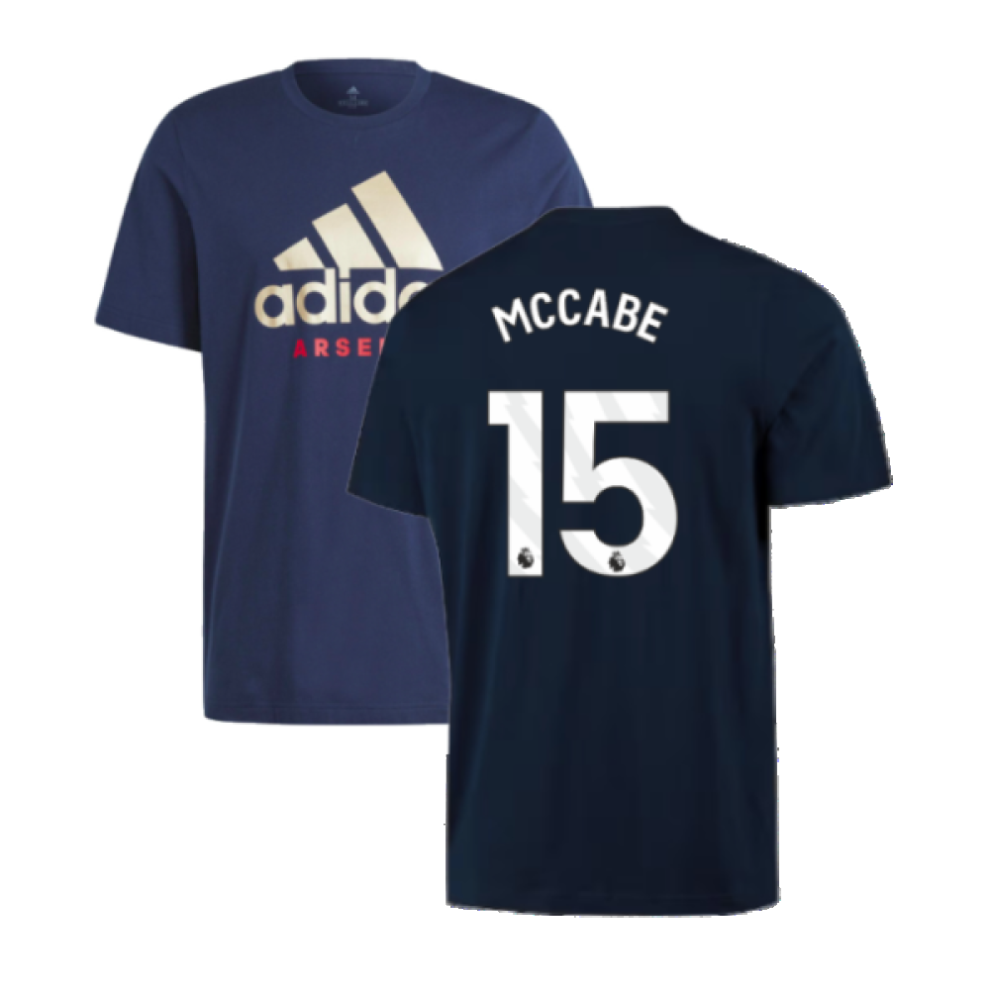 (S) 2023-2024 Arsenal DNA Graphic Tee (Navy) (McCabe 15)