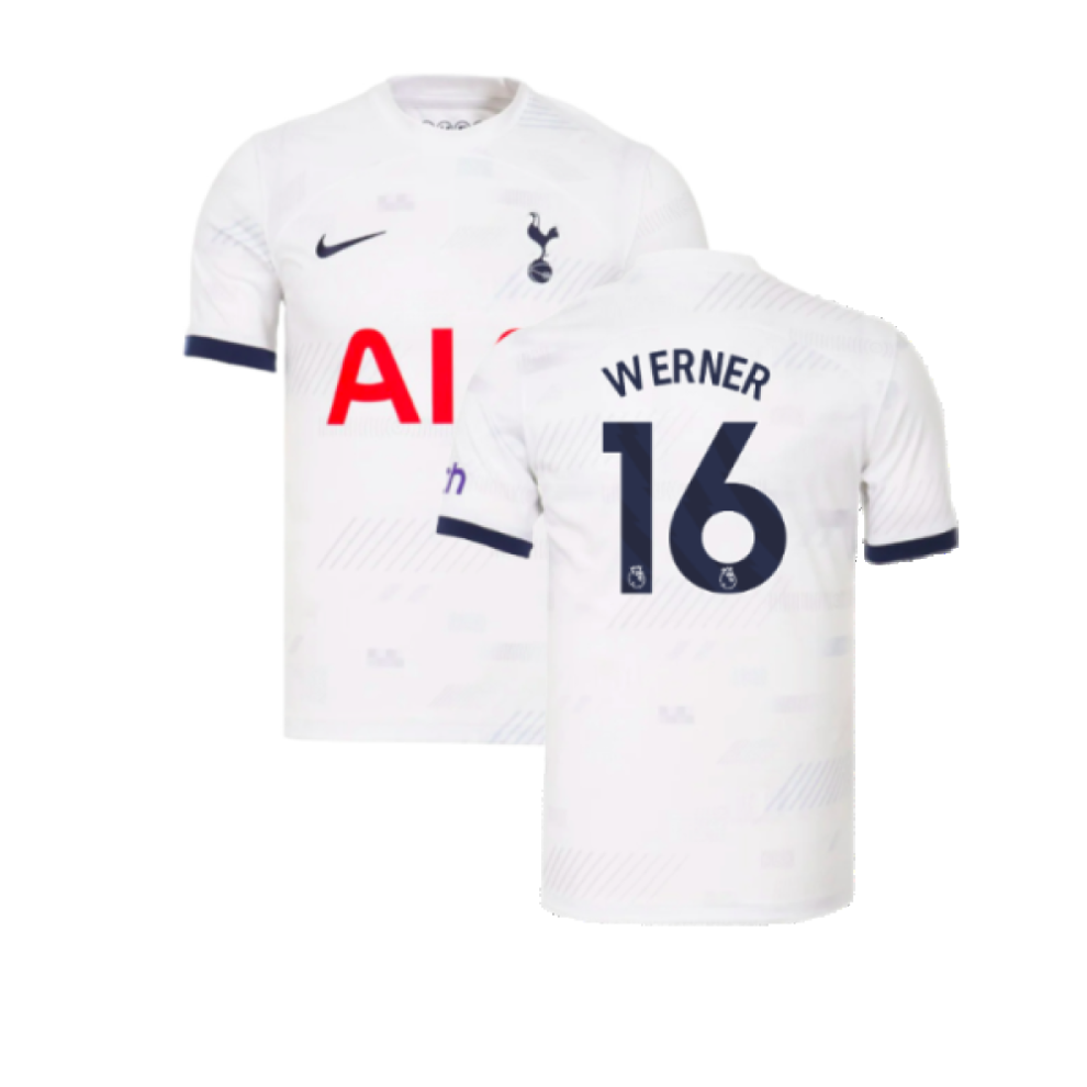 Nike (Xs) 2023-2024 Tottenham Hotspur Home Shirt (Werner 16)