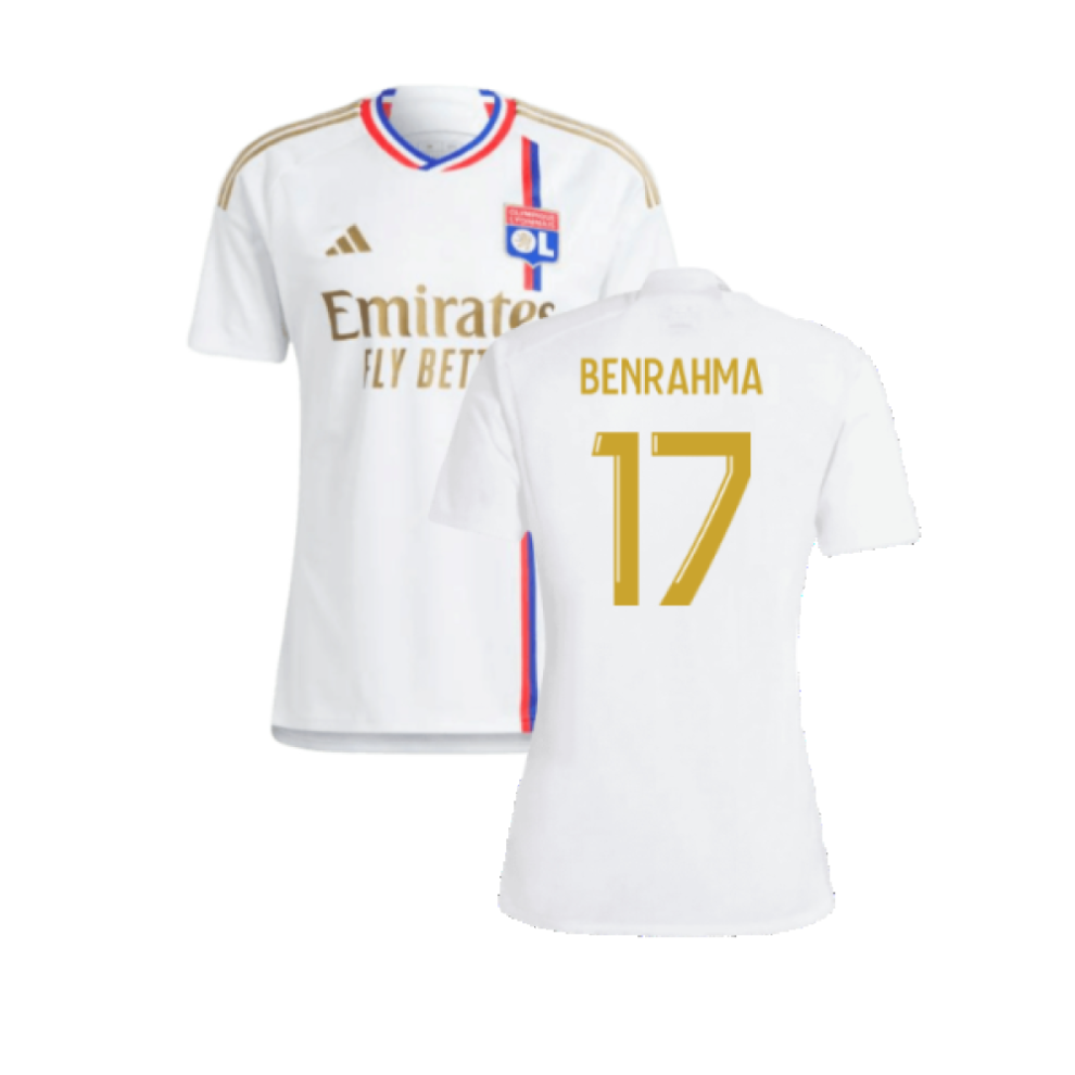 (XL) 2023-2024 Olympique Lyon Home Shirt (Benrahma 17)