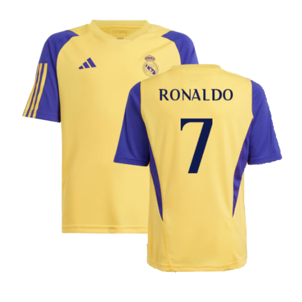 (XLB) 2023-2024 Real Madrid Training Shirt (Spark) - Kids (Ronaldo 7)