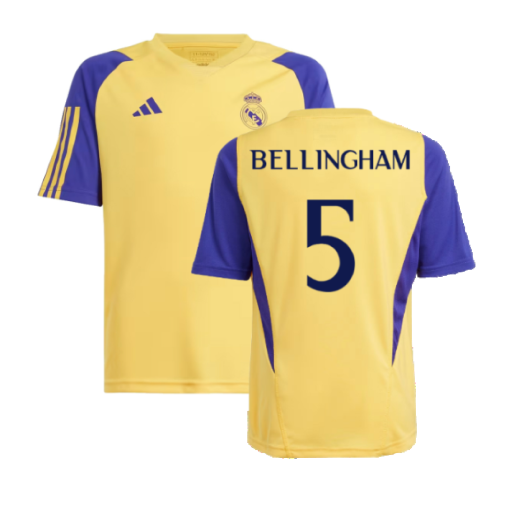 (XLB) 2023-2024 Real Madrid Training Shirt (Spark) - Kids (Bellingham 5)