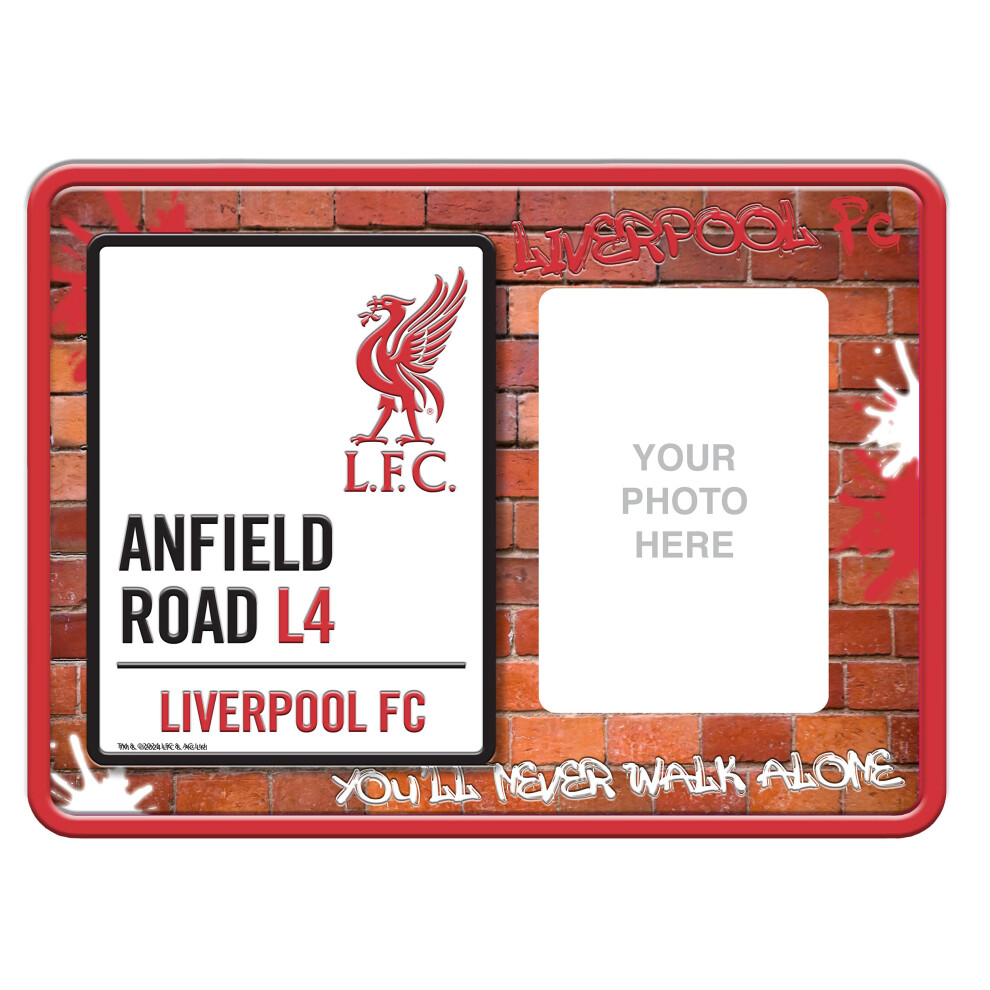 Liverpool FC Embossed Metal Frame Sign