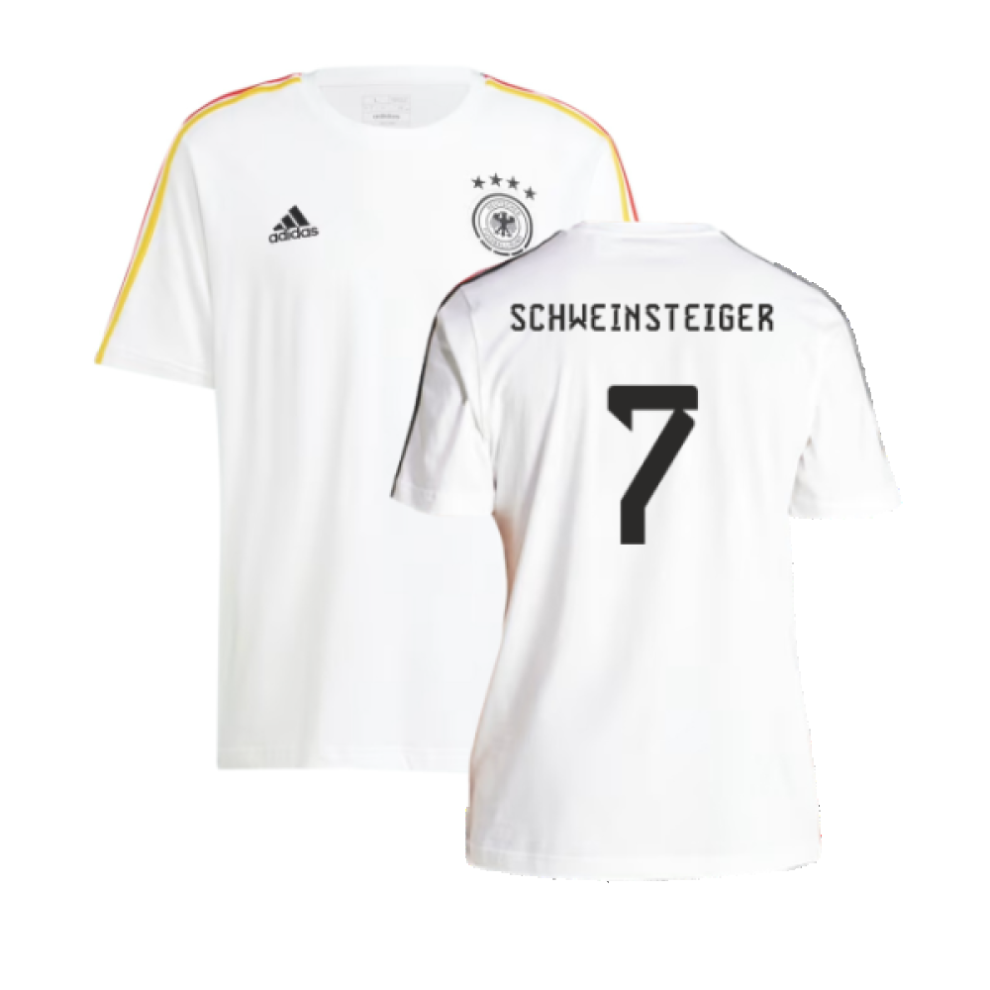 (M) 2024-2025 Germany 3S DNA Tee (White) (SCHWEINSTEIGER 7)