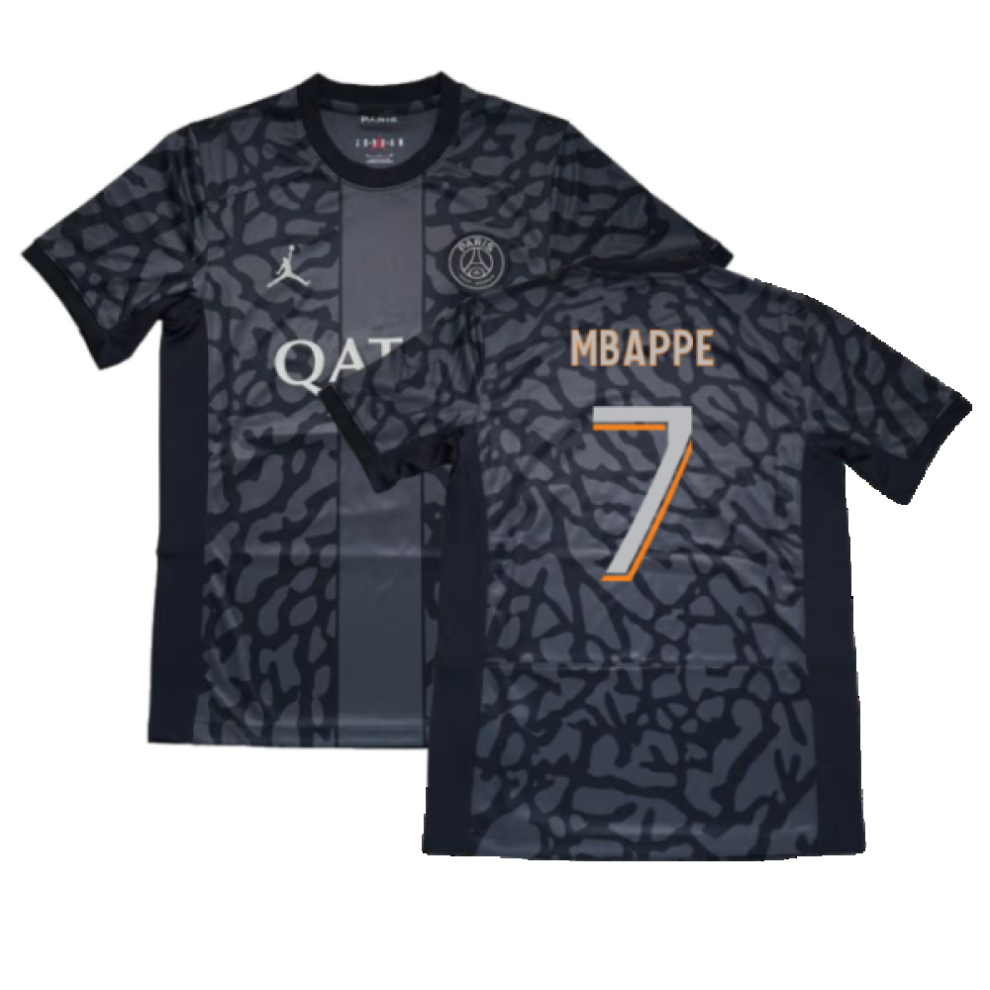 (M) 2023-2024 PSG Paris Saint Germain Third Shirt (Mbappe 7)