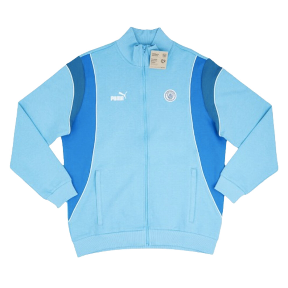 (M) 2023-2024 Man City FtblArchive Track Jacket (Light Blue)