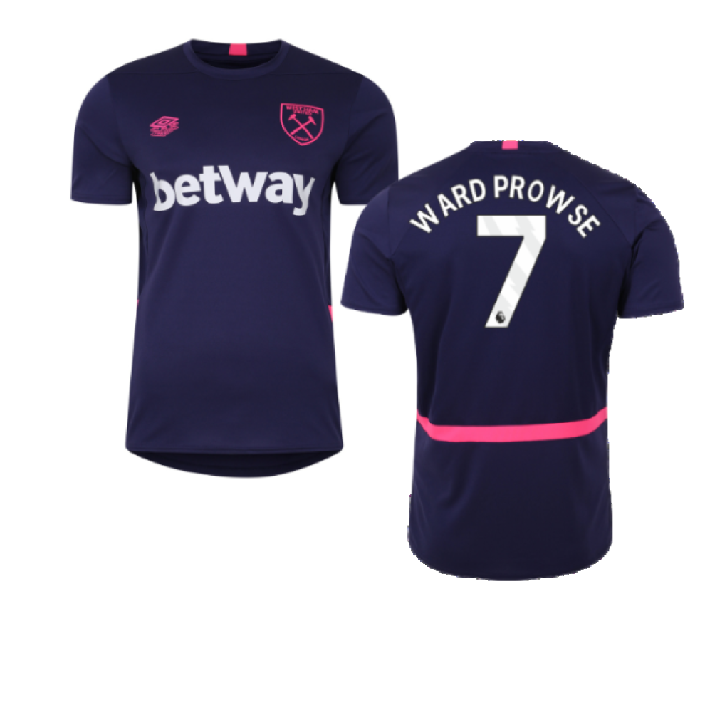 (XXL) 2023-2024 West Ham Training Jersey (Austral Aura) (Ward Prowse 7)