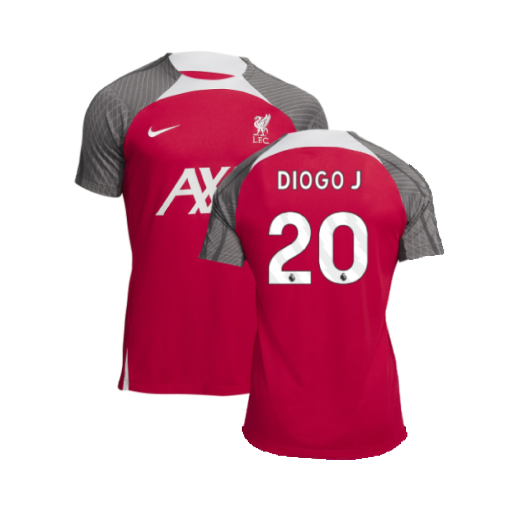 (S) 2023-2024 Liverpool Dri-Fit Strike Training Shirt (Red) (Diogo J 20)