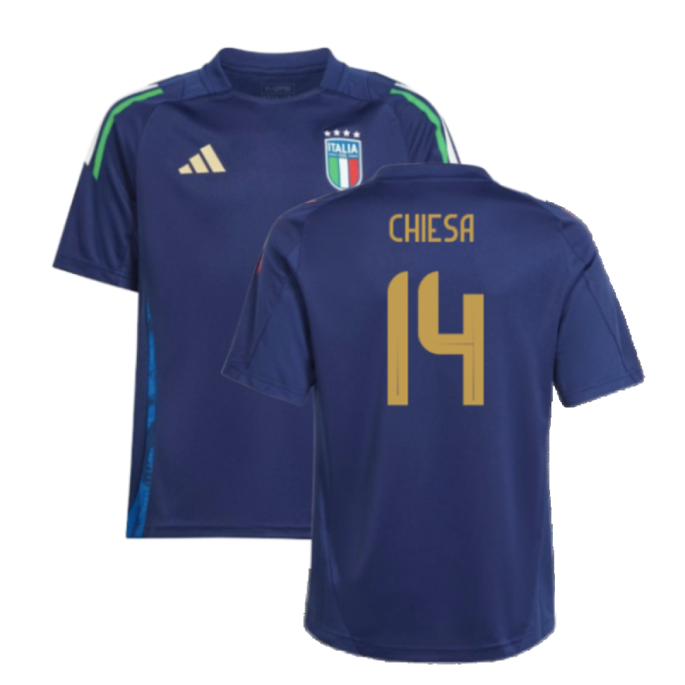 (XLB) 2024-2025 Italy Training Jersey (Navy) - Kids (CHIESA 14)